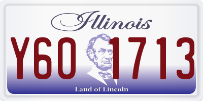 IL license plate Y601713