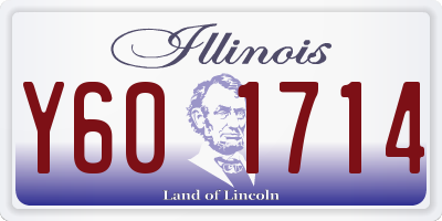 IL license plate Y601714