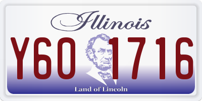 IL license plate Y601716