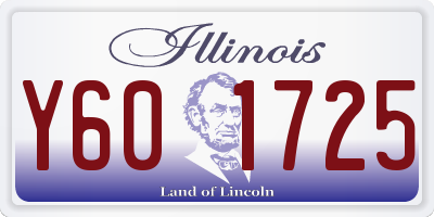 IL license plate Y601725