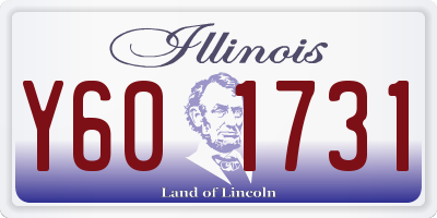 IL license plate Y601731
