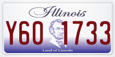 IL license plate Y601733