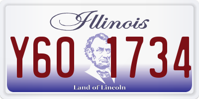 IL license plate Y601734