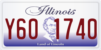 IL license plate Y601740