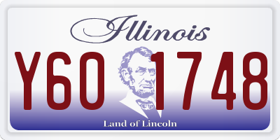 IL license plate Y601748
