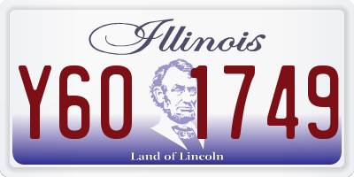 IL license plate Y601749