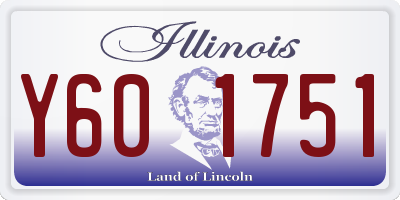 IL license plate Y601751