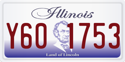 IL license plate Y601753