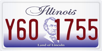 IL license plate Y601755