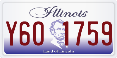 IL license plate Y601759