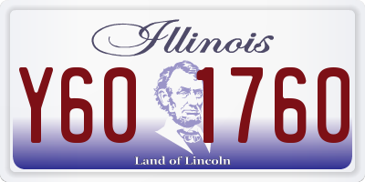 IL license plate Y601760