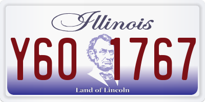 IL license plate Y601767