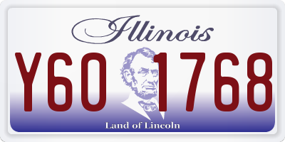 IL license plate Y601768