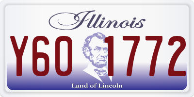 IL license plate Y601772