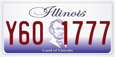 IL license plate Y601777