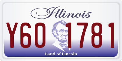 IL license plate Y601781