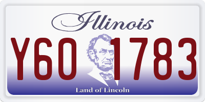 IL license plate Y601783