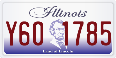 IL license plate Y601785