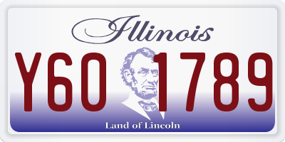 IL license plate Y601789