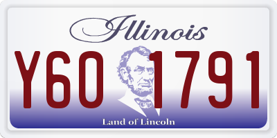 IL license plate Y601791