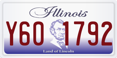 IL license plate Y601792