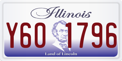 IL license plate Y601796