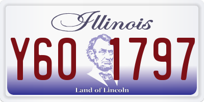 IL license plate Y601797