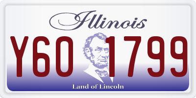 IL license plate Y601799