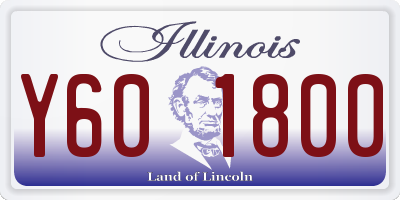 IL license plate Y601800