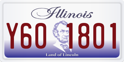 IL license plate Y601801