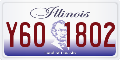 IL license plate Y601802