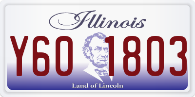 IL license plate Y601803