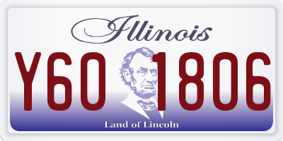 IL license plate Y601806