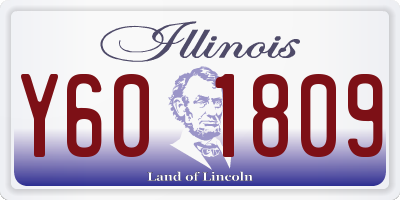 IL license plate Y601809
