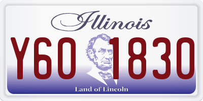 IL license plate Y601830