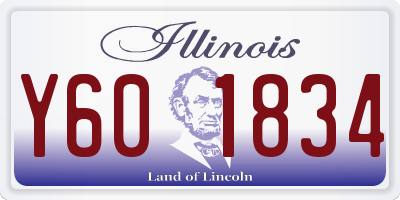 IL license plate Y601834