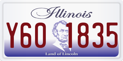 IL license plate Y601835