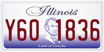 IL license plate Y601836
