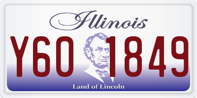 IL license plate Y601849