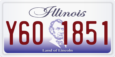 IL license plate Y601851