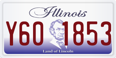 IL license plate Y601853