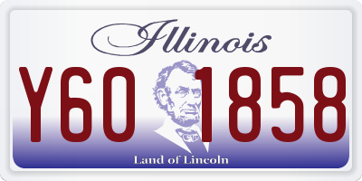 IL license plate Y601858