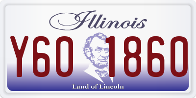IL license plate Y601860
