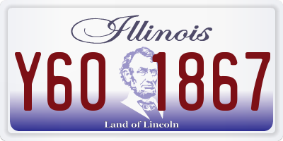 IL license plate Y601867
