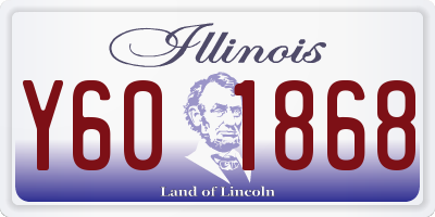 IL license plate Y601868