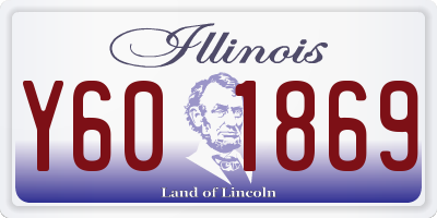 IL license plate Y601869