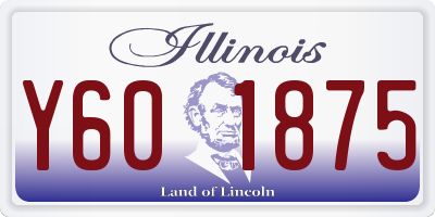 IL license plate Y601875