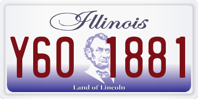 IL license plate Y601881