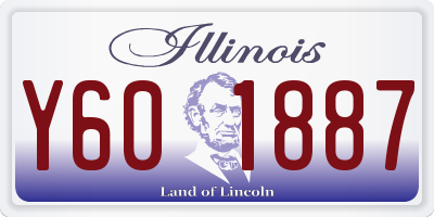 IL license plate Y601887