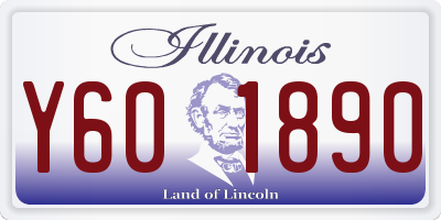 IL license plate Y601890